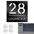 TABLICZKA Z NUMEREM DOMU DUŻA TABLICA ADRESOWA Na Dom Adresówka 20X20CM LASP-342-K-3