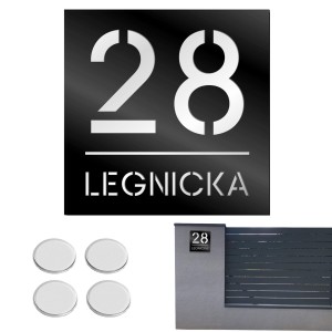 TABLICZKA Z NUMEREM DOMU DUŻA TABLICA ADRESOWA Na Dom Adresówka 20X20CM LASP-342-K-3