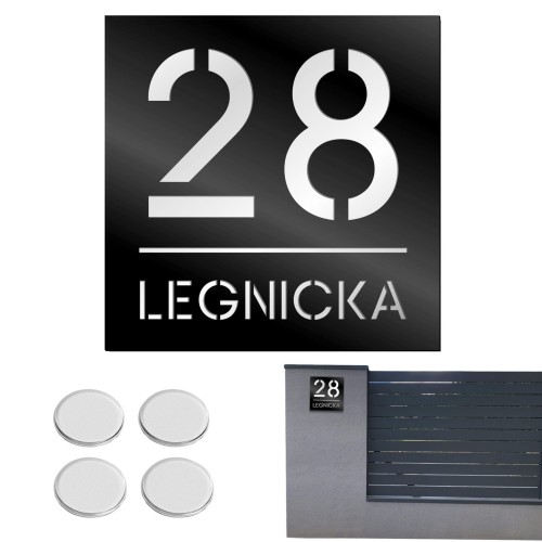 TABLICZKA Z NUMEREM DOMU DUŻA TABLICA ADRESOWA Na Dom Adresówka 20X20CM LASP-342-K-3