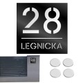 TABLICZKA Z NUMEREM DOMU DUŻA TABLICA ADRESOWA Na Dom Adresówka 20X20CM LASP-342-K-3