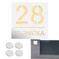 TABLICZKA Z NUMEREM DOMU DUŻA TABLICA ADRESOWA Na Dom Adresówka 20X20CM LASP-342-K-4