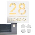 TABLICZKA Z NUMEREM DOMU DUŻA TABLICA ADRESOWA Na Dom Adresówka 20X20CM LASP-342-K-4
