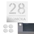 TABLICZKA Z NUMEREM DOMU DUŻA TABLICA ADRESOWA Na Dom Adresówka 20X20CM