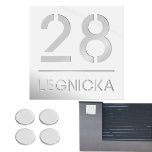 TABLICZKA Z NUMEREM DOMU DUŻA TABLICA ADRESOWA Na Dom Adresówka 20X20CM