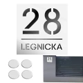 TABLICZKA Z NUMEREM DOMU DUŻA TABLICA ADRESOWA Na Dom Adresówka 20X20CM LASP-342-K-6