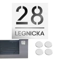 TABLICZKA Z NUMEREM DOMU DUŻA TABLICA ADRESOWA Na Dom Adresówka 20X20CM LASP-342-K-6