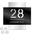 TABLICZKA Z NUMEREM DOMU TABLICA ADRESOWA Na Dom Numer Plus Ulica 32x32cm LASP-342-P-3