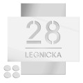TABLICZKA Z NUMEREM DOMU TABLICA ADRESOWA Na Dom Numer Plus Ulica 32x32cm LASP-342-P-5