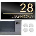 TABLICZKA Z NUMEREM DOMU DUŻA TABLICA ADRESOWA Na Dom Numer Domu 15X30CM