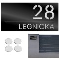 TABLICZKA Z NUMEREM DOMU DUŻA TABLICA ADRESOWA Na Dom Numer Adres 15X30CM LASP-342-DL-2