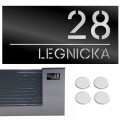 TABLICZKA Z NUMEREM DOMU DUŻA TABLICA ADRESOWA Na Dom Numer Adres 15X30CM LASP-342-DL-2