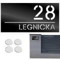 TABLICZKA Z NUMEREM DOMU DUŻA TABLICA ADRESOWA Na Dom Numer Adres 15X30CM LASP-342-DL-3