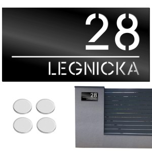 TABLICZKA Z NUMEREM DOMU DUŻA TABLICA ADRESOWA Na Dom Numer Adres 15X30CM LASP-342-DL-3