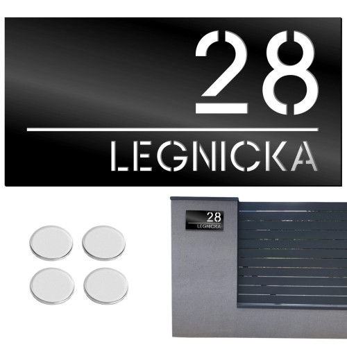 TABLICZKA Z NUMEREM DOMU DUŻA TABLICA ADRESOWA Na Dom Numer Adres 15X30CM LASP-342-DL-3