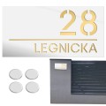 TABLICZKA Z NUMEREM DOMU DUŻA TABLICA ADRESOWA Na Dom Numer Adres 15X30CM  LASP-342-DL-4