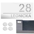 TABLICZKA Z NUMEREM DOMU DUŻA TABLICA ADRESOWA Na Dom Numer Adres 15X30CM  LASP-342-DL-5