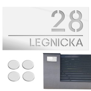TABLICZKA Z NUMEREM DOMU DUŻA TABLICA ADRESOWA Na Dom Numer Adres 15X30CM  LASP-342-DL-5