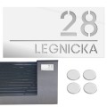 TABLICZKA Z NUMEREM DOMU DUŻA TABLICA ADRESOWA Na Dom Numer Adres 15X30CM  LASP-342-DL-5