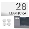 TABLICZKA Z NUMEREM DOMU DUŻA TABLICA ADRESOWA Na Dom Numer Adres 15X30CM  LASP-342-DL-6