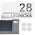 TABLICZKA Z NUMEREM DOMU DUŻA TABLICA ADRESOWA Na Dom Numer Adres 15X30CM  LASP-342-DL-6