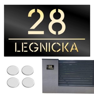 TABLICZKA Z NUMEREM DOMU TABLICA ADRESOWA Na Dom Numer Adres Ulica 15X25CM  LASP-342-M-1
