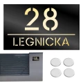 TABLICZKA Z NUMEREM DOMU TABLICA ADRESOWA Na Dom Numer Adres Ulica 15X25CM  LASP-342-M-1