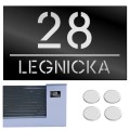 TABLICZKA Z NUMEREM DOMU TABLICA ADRESOWA Na Dom Numer Adres Ulica 15X25CM  LASP-342-M-2