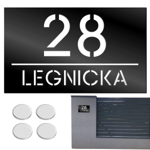 TABLICZKA Z NUMEREM DOMU TABLICA ADRESOWA Na Dom Numer Adres Ulica 15X25CM  LASP-342-M-3