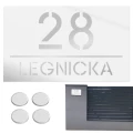 TABLICZKA Z NUMEREM DOMU TABLICA ADRESOWA Na Dom Numer Adres Ulica 15X25CM  LASP-342-M-5