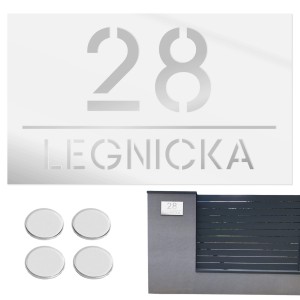 TABLICZKA Z NUMEREM DOMU TABLICA ADRESOWA Na Dom Numer Adres Ulica 15X25CM  LASP-342-M-5