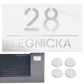 TABLICZKA Z NUMEREM DOMU TABLICA ADRESOWA Na Dom Numer Adres Ulica 15X25CM  LASP-342-M-5