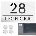 TABLICZKA Z NUMEREM DOMU TABLICA ADRESOWA Na Dom Numer Adres Ulica 15X25CM  LASP-342-M-6