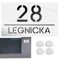 TABLICZKA Z NUMEREM DOMU TABLICA ADRESOWA Na Dom Numer Adres Ulica 15X25CM  LASP-342-M-6