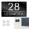 TABLICZKA Z NUMEREM DOMU DUŻA TABLICA ADRESOWA Na Dom Adresówka 20X33 CM    LASP-342-DU-2