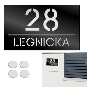 TABLICZKA Z NUMEREM DOMU DUŻA TABLICA ADRESOWA Na Dom Adresówka 20X33 CM    LASP-342-DU-2