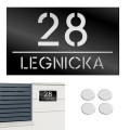 TABLICZKA Z NUMEREM DOMU DUŻA TABLICA ADRESOWA Na Dom Adresówka 20X33 CM    LASP-342-DU-2