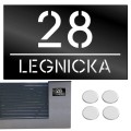 TABLICZKA Z NUMEREM DOMU DUŻA TABLICA ADRESOWA Na Dom Adresówka 20X33 CM    LASP-342-DU-3