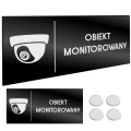 INFORMACYJNA TABLICZKA OBIEKT MONITOROWANY Grawer Taśma NANO Tablica 11X24