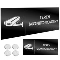 INFORMACYJNA TABLICZKA TEREN MONITOROWANY Taśma NANO Tablica Grawer 11X24cm