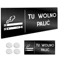 INFORMACYJNA TABLICZKA TU WOLNO PALIĆ Taśma NANO Tablica Grawer 11X24cm