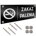 INFORMACYJNA TABLICZKA ZAKAZ PALENIA DYSTANSE Tablica Grawer 11X24 cm