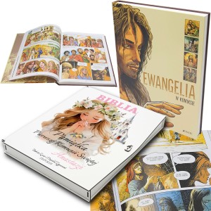 BIBLIA KOMIKS BOŻA HISTORIA Pamiątka Pierwszej Komunii PREZENT NA KOMUNIĘ