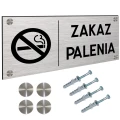 TABLICZKA ZAKAZ PALENIA DIBOND Tablica Informacyjna Dystanse 30x11cm