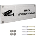 TABLICZKA TEREN MONITOROWANY OBIEKT DIBOND Tablica Dystanse 30x11cm