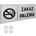 TABLICZKA ZAKAZ PALENIA ZNAK DIBOND Tablica Na Drzwi TAŚMA NANO 30x11cm