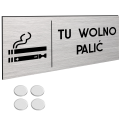 TABLICZKA INFORMACYJNA TU WOLNO PALIĆ DIBOND Tablica Na Drzwi NANO 30x11cm