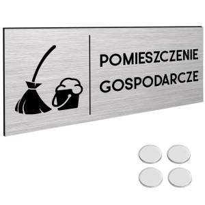 TABLICZKA POMIESZCZENIE GOSPODARCZE DIBOND Tablica Na Drzwi NANO 30x11cm