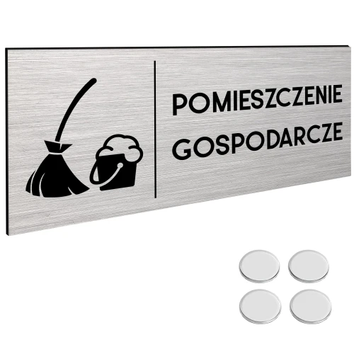 TABLICZKA POMIESZCZENIE GOSPODARCZE DIBOND Tablica Na Drzwi NANO 30x11cm