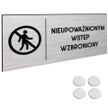 TABLICZKA NIEPOWAŻNIONYM WSTĘP WZBRONIONY DIBOND Tablica Na Drzwi 30x11cm