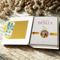 BIBLIA W PUDEŁKU Pamiątka Pierwszej Komunii Świętej PREZENT NA KOMUNIĘ
